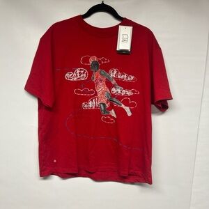 Jordan Red Graphic Short Sleeve Tee